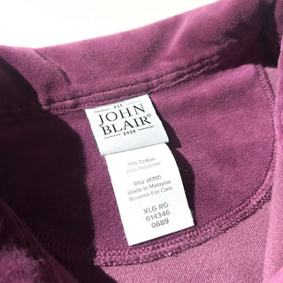 JOHN BLAIR コットンベロア L/S ポロシャツ