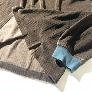 00's RIVER TRADER 針抜き コットンベロア L/S ポロシャツ