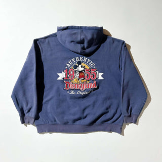 DISNEY フェード バック刺繍 フルジップ パーカ