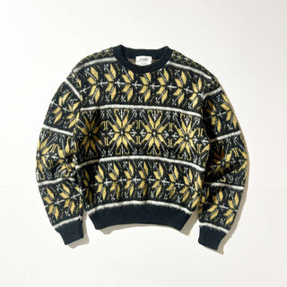 70's～80's "made in USA" Jersild ノルディック柄 ウールニット セーター