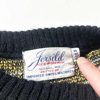 70's～80's "made in USA" Jersild ノルディック柄 ウールニット セーター