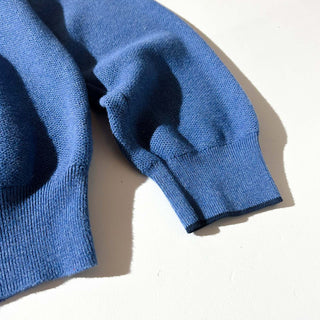 Ralph Lauren リブライン ハーフジップ コットンニット セーター