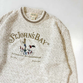 90's "MADE IN USA" ST JOHN'S BAY エンブロイデリー ニット セーター