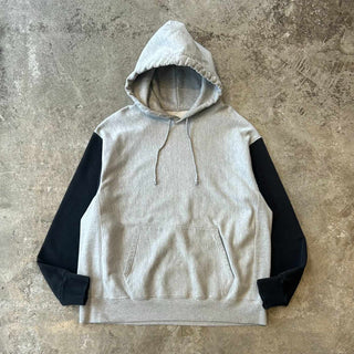 ～00's champion リバースウィーブ 目無し 2トーン 無地 スウェット パーカ