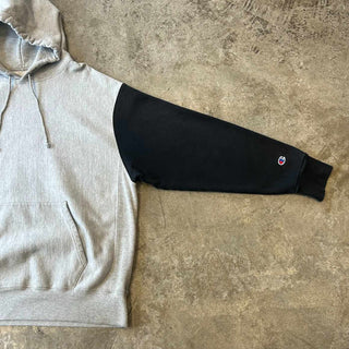 ～00's champion リバースウィーブ 目無し 2トーン 無地 スウェット パーカ