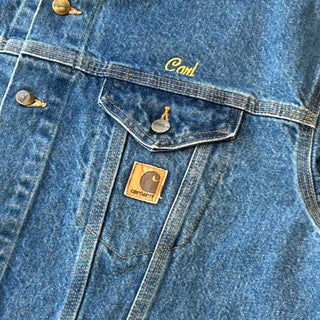 00's "made in USA" Carhartt 刺繍 デニムジャケット