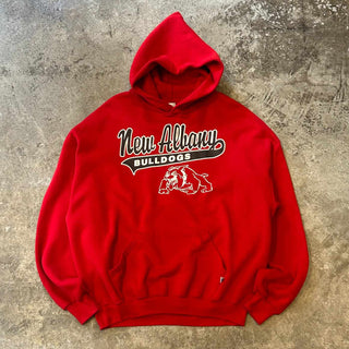 90's RUSSELL プリント スウェット パーカ