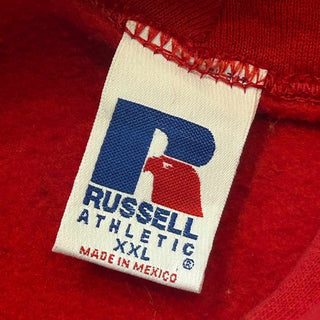 90's RUSSELL プリント スウェット パーカ