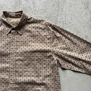 00's NATURAL ISSUE コットン 総柄 プリント L/S シャツ