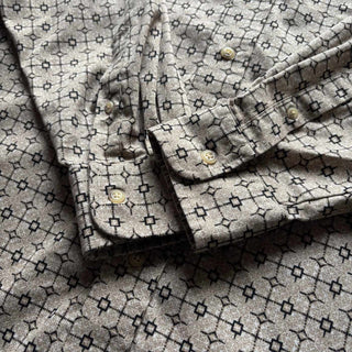00's NATURAL ISSUE コットン 総柄 プリント L/S シャツ