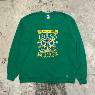 80's "made in USA" Russell プリント スウェット シャツ