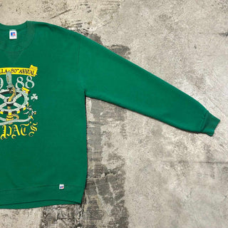 80's "made in USA" Russell プリント スウェット シャツ