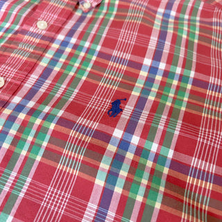 Ralph Lauren "CUSTOM FIT" ボタンダウン チェック L/Sシャツ