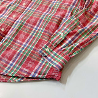 Ralph Lauren "CUSTOM FIT" ボタンダウン チェック L/Sシャツ