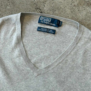 90's〜 Ralph Lauren ピマコットン Vネック ニット セーター