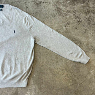 90's〜 Ralph Lauren ピマコットン Vネック ニット セーター