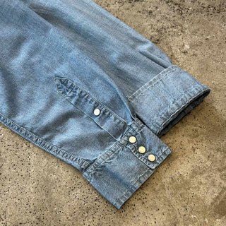 DENIM & SUPLY Ralph Lauren レギュラーカラー 星条旗 ウエスタン シャンブレー L/Sシャツ