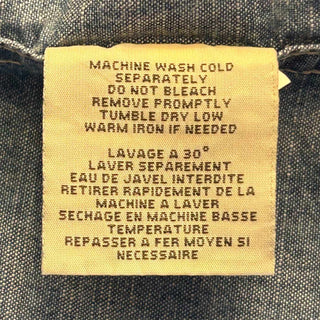 DENIM & SUPLY Ralph Lauren レギュラーカラー 星条旗 ウエスタン シャンブレー L/Sシャツ