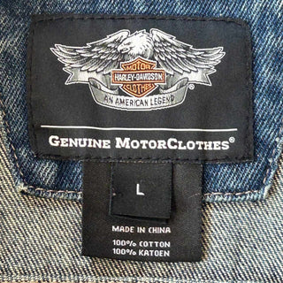 00's Harley-Davidson 刺繍 デニム ベスト