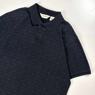 90's～00's Eddie Bauer カスリ風プリント ポロシャツ