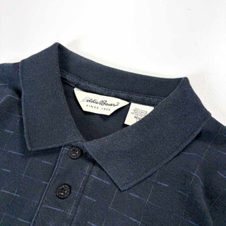 90's～00's Eddie Bauer カスリ風プリント ポロシャツ