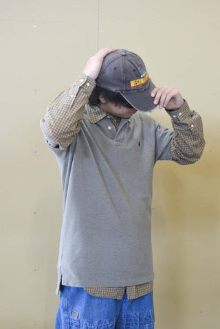 90's Eddie Bauer コットンブロード チェック ボタンダウン L/Sシャツ