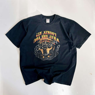 00's JERZEES "WHAT ARE YOU LOOKING AT!" アニマル リンク プリントTシャツ