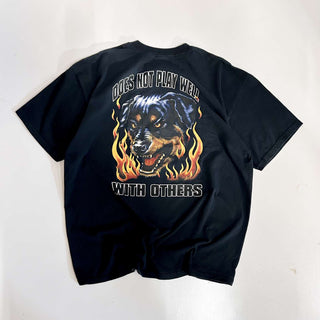 00's JERZEES "WHAT ARE YOU LOOKING AT!" アニマル リンク プリントTシャツ