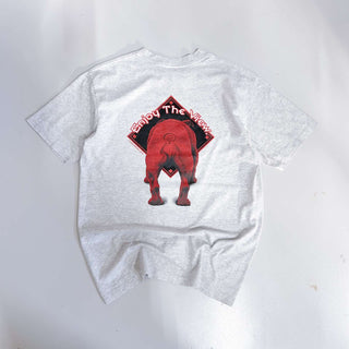 80's "made in USA" "Be The Lead dog" アニマル リンク プリントTシャツ