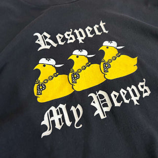 00's "made in USA" DELTA PRO WEIGHT "Respect my peeps" プリント Tシャツ