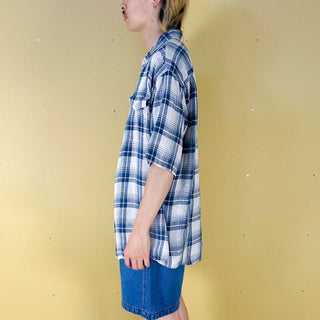 00's PENDLETON "MALONE" リネン チェック S/Sシャツ