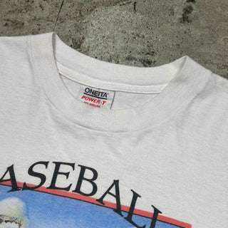 90's "made in USA" アート風 プリント Tシャツ