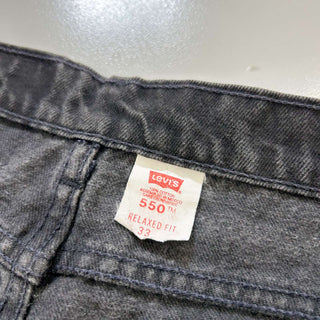 90's "made in USA" Levi's 550 RELAXED FIT ブラックデニム ショーツ