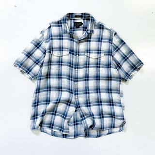 00's PENDLETON "MALONE" リネン チェック S/Sシャツ