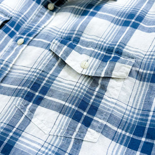 00's PENDLETON "MALONE" リネン チェック S/Sシャツ