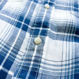 00's PENDLETON "MALONE" リネン チェック S/Sシャツ