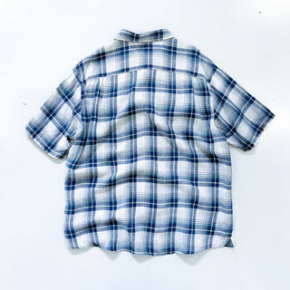 00's PENDLETON "MALONE" リネン チェック S/Sシャツ