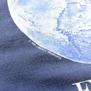 90's "made in USA" Fruit of the loom "The Audubon Institude" アース プリントTシャツ