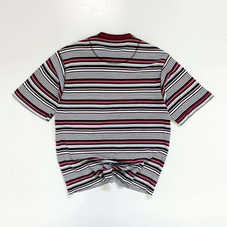90's ヘンリーネック サーマル ボーダー Tシャツ