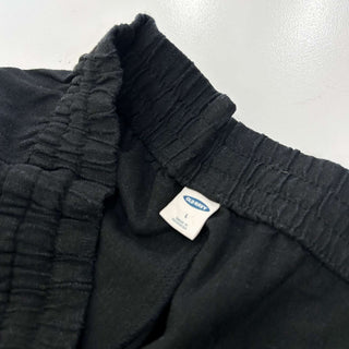 OLD NAVY ブラック リネン イージーパンツ