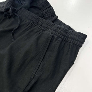 OLD NAVY ブラック リネン イージーパンツ