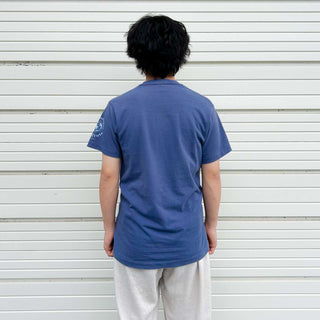 90's "made in USA" Fruit of the loom "The Audubon Institude" アース プリントTシャツ