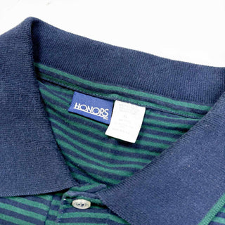 00's "MADE IN USA" HONORS ボーダー ポロ シャツ