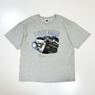 00's "made in USA" HARLEY DAVIDSON "I GOT MINE AT..." 両面プリント Tシャツ