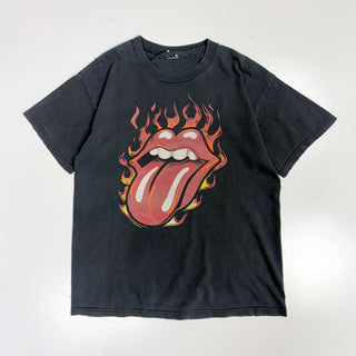 00’s The Rolling Stones ファイヤーパターン バンド プリントTシャツ