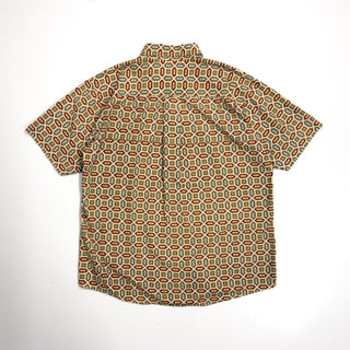 00's ORVIS コットン ジオメトリック柄 S/S シャツ