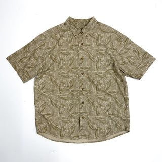 90’s～00's WOOL RICH コットン 魚柄 S/S シャツ