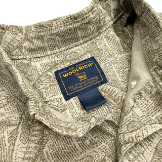90’s～00's WOOL RICH コットン 魚柄 S/S シャツ
