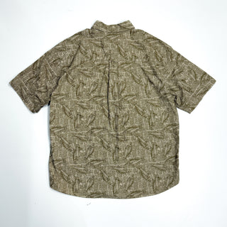 90’s～00's WOOL RICH コットン 魚柄 S/S シャツ