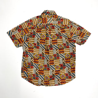 00's ORVIS コットン ネイティブパターン S/S シャツ